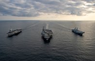 2022 -Naval forces from France, Italy and the U.S. conducted tri-carrier operations in the Ion...jpg