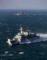 HMS Sutherland monitoring the Russian ship, the Vice Admiral Kulakov.jpg