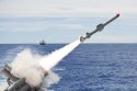 Ticonderoga-class guided-missile cruiser USS Cowpens (CG 63) launches a Harpoon missile.jpg