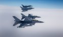 Dutch F-16 & German Eurofighter jets flying in Baltic airspace.jpg
