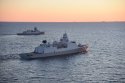 Norwegian frigate, HNoMS Roald Amundsen and Dutch frigate HNLMS Evertsen at sea.jpg