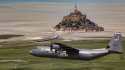 USAF C-130J over Mont Saint-Michel, France.jpg