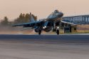 MiG-29SMT(R) taking off from Khmeimim.jpg