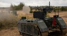 THeMIS Armed Tracked Hybrid Modular Infantry System by Estonia Milrem Robotics.JPG